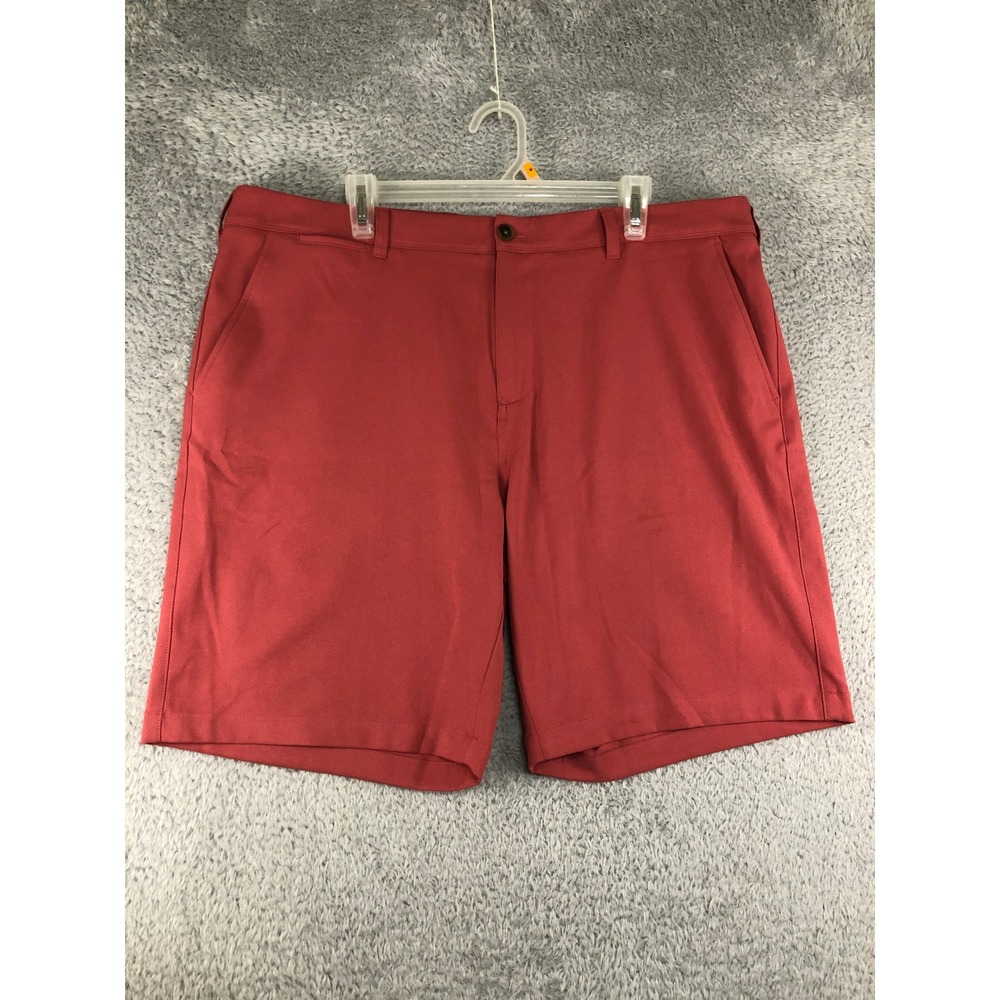 Mizzen+Main Shorts Men 40W Red Baron 9" Inseam Performance Golf